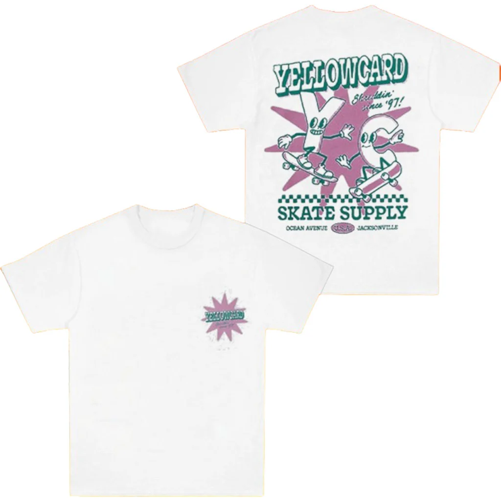 Yellowcard Buddies Skate Supply T-Shirt Yellowcard Merch Gifts For Rock Fans - T-Shirt HG