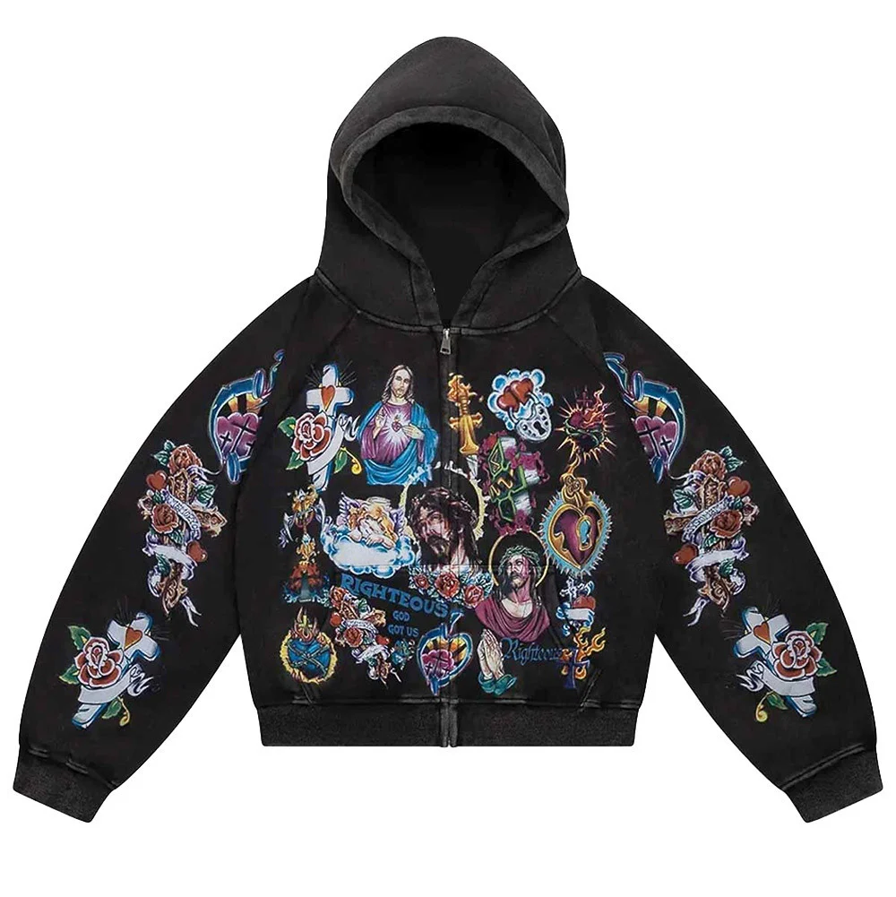 We Are Righteous Risen King Zip Hoodie Faith Based Apparel Gifts For Christian - Wearandbeyond - Zipper Hoodie HG
