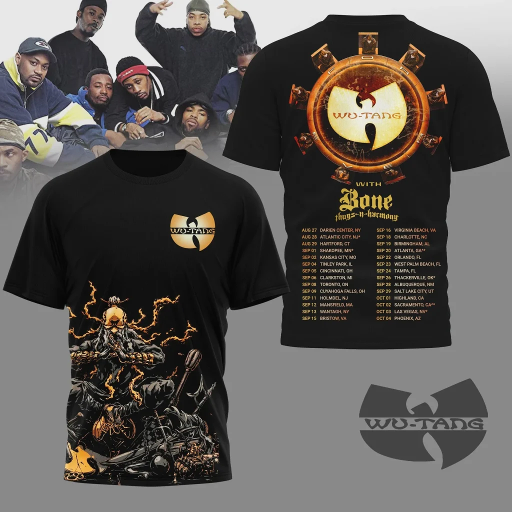 Wu Tang Clan Merch Wu Tang Clan Album T-Shirt Wu-Tang Tour 2026 Apparel Gift For Fans - T-Shirt HG