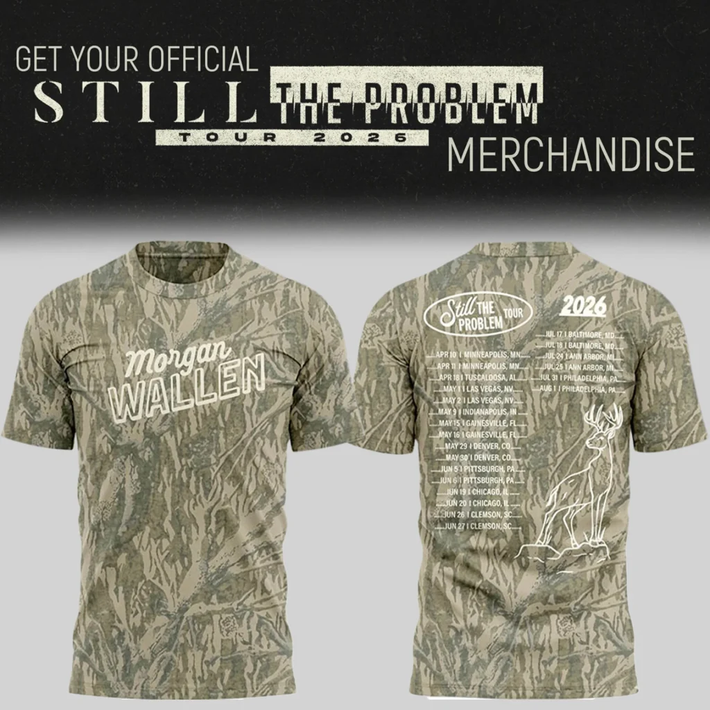 Morgan Wallen Still The Problem Tour Merch Camo T-Shirt Morgan Wallen Merch 2026 Fan Gifts - T-Shirt HG