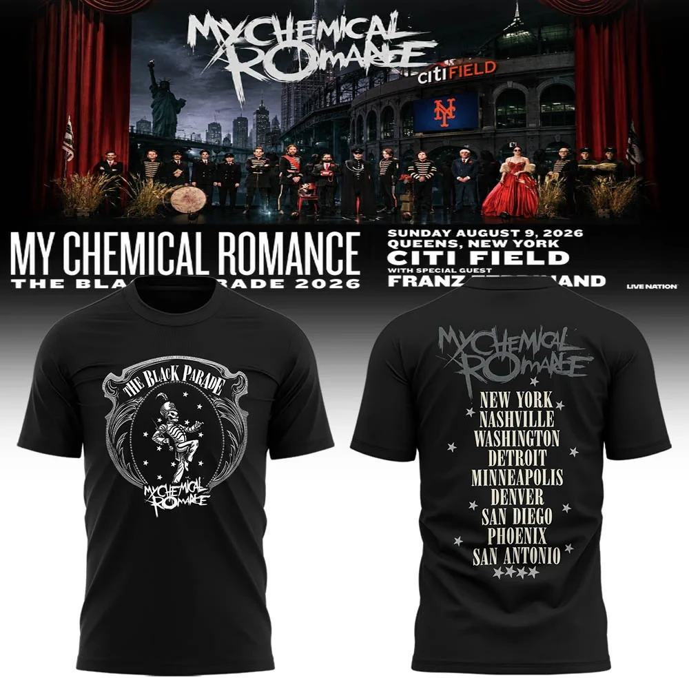 My Chemical Romance Merch The Black Parade 2026 Tour Washington DC Shirt Cool Gifts For Brother - T-Shirt HG