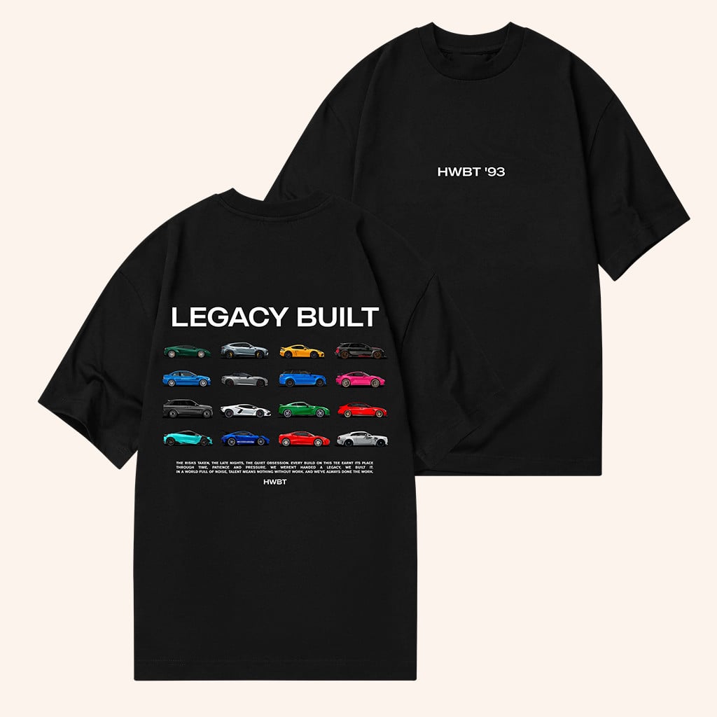 2-sided Legacy Built Black T-Shirt Great Gifts For Boyfriend - WearandDecor HFN