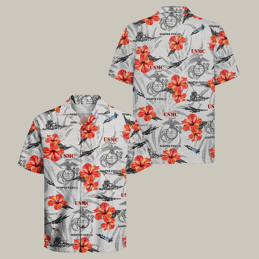 US Marine Corps 250th Anniversary Hawaiian Shirt NNA Marine Corps Clothes Present For Veterans