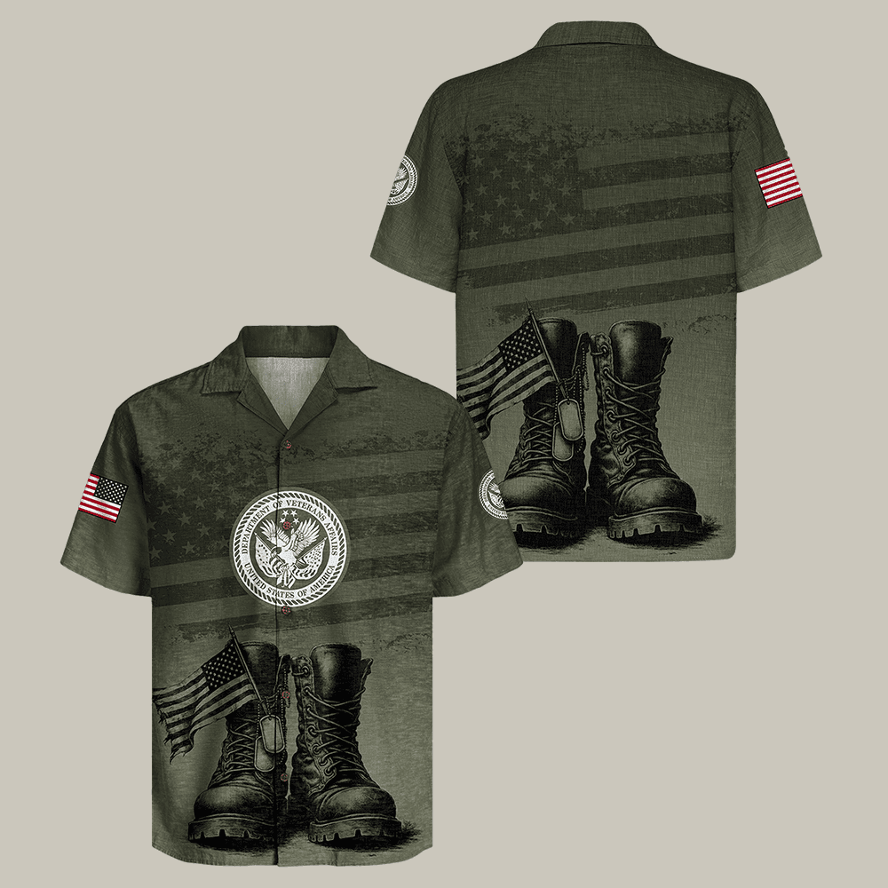 USA Veteran Hawaiian Shirt NNA Patriotic Veteran Shirt Best Gift For Veteran Men