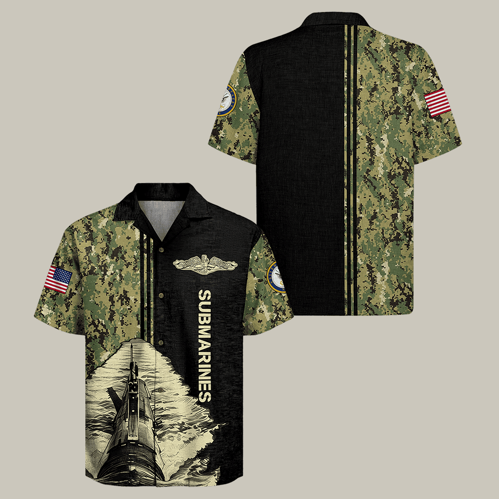 US Navy Submarine Hawaiian Shirt NNA Navy Veteran Clothes Military Appreciation Gift