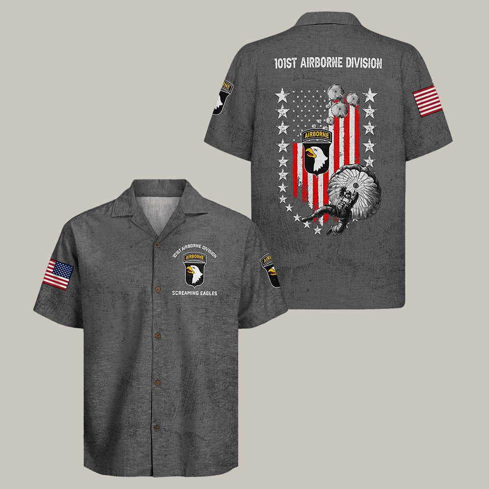 Screaming Eagles US Army Airborne Hawaiian Shirt NNA 101St Airborne Clothes Veteran Gift For Husband