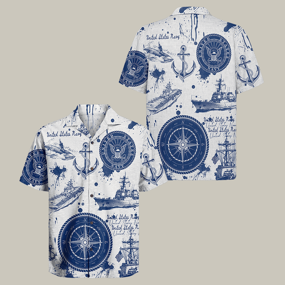 US Navy Veteran 250th Years Of Service Hawaiian Shirt NNA Navy 250th Anniversary Shirt Best Gift