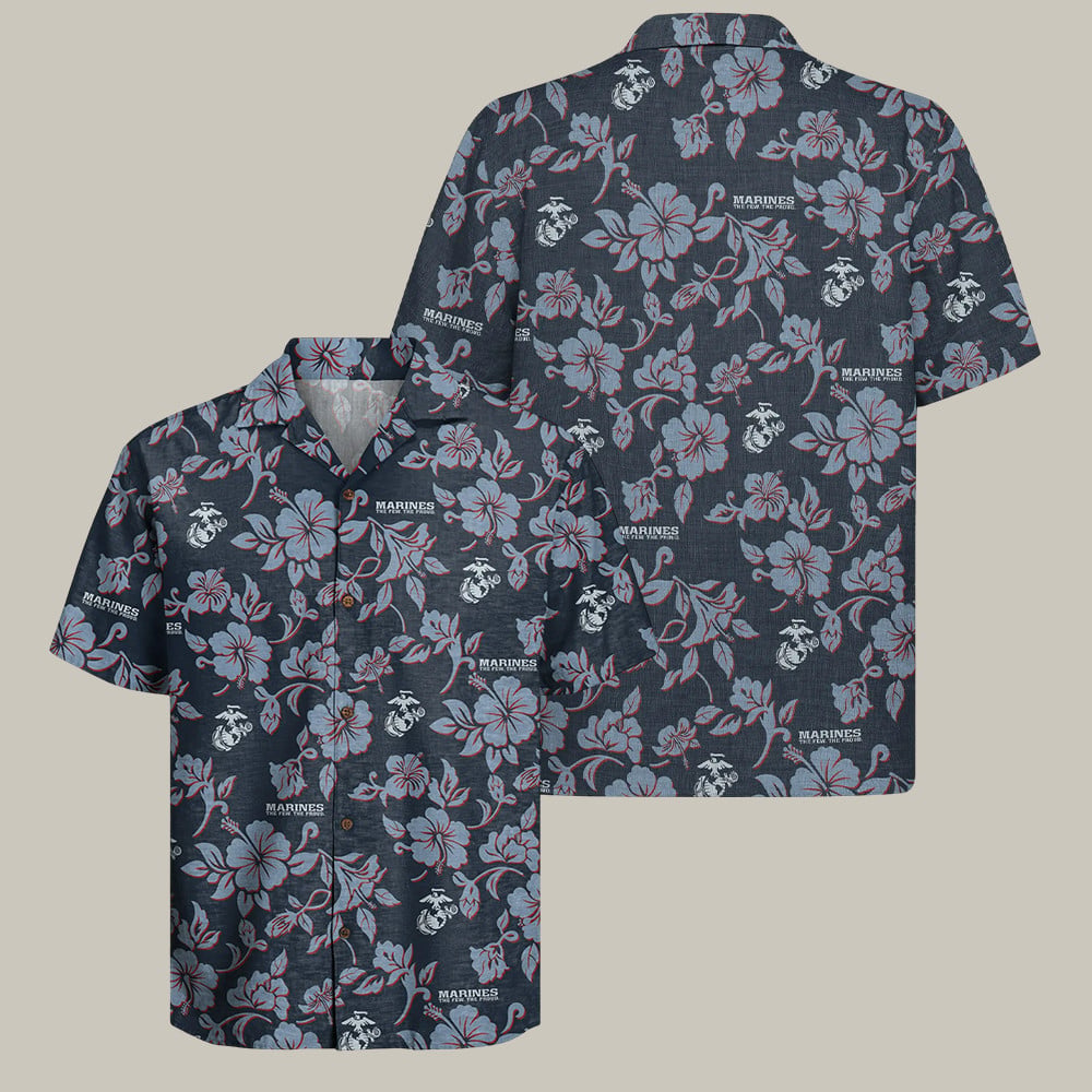 USMC 250th Anniversary Hawaiian Shirt NNA Marines Pay The Price Veteran Merch Usmc Veteran Gifts