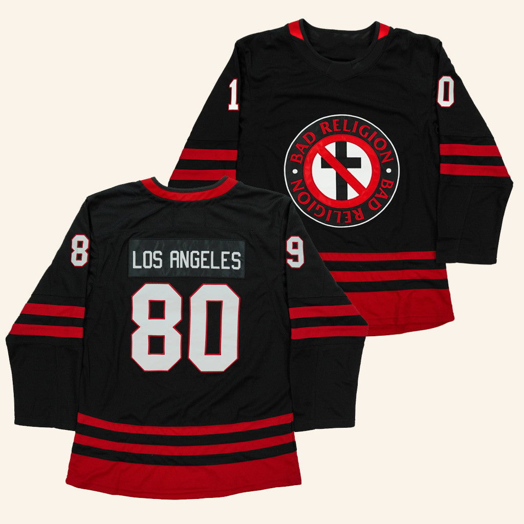 Bad Religion Merch Bad Religion Buster Hockey Jersey V-neck Jersey HG V-neck Jersey Birthday Gift For Husband Gifts For Fans