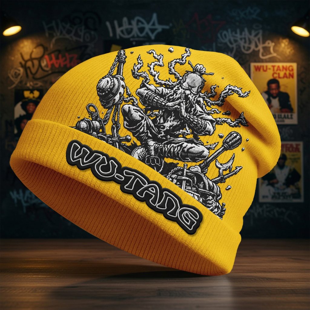 Wu Tang Clan Merch Wu Tang Clan Tour 2026 Beanie Hat Concert Outfit Ugly Christmas Beanie Hat Knit cap HG