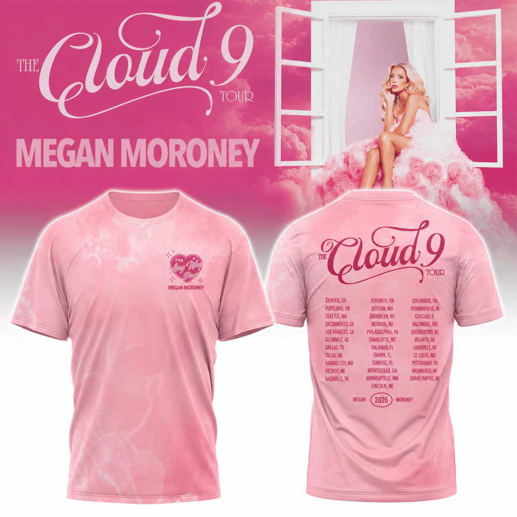 The Cloud 9 Tour 2026 T-Shirt Megan Moroney Country Music Lover Gift Ideas HG