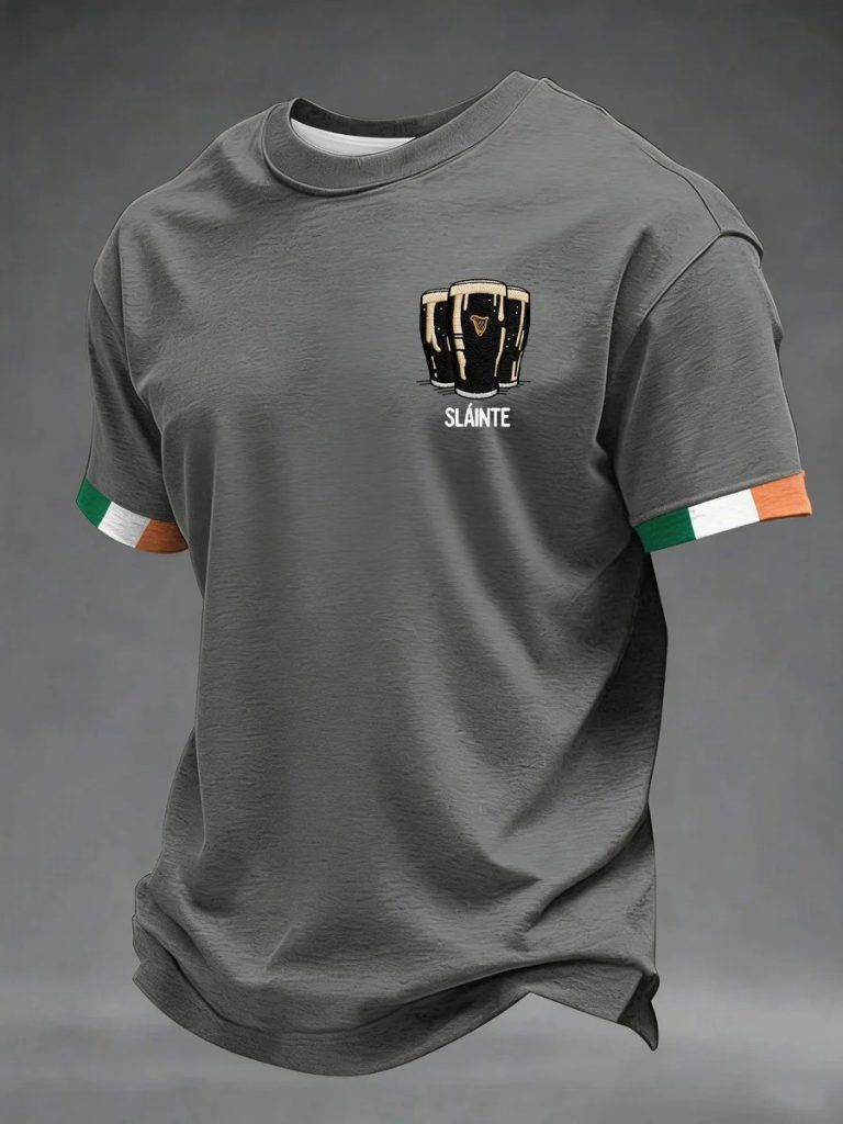 St Patrick's Day Slainte Shirt Men's St Pattys Clothing Best Gift For Boyfriend Ireland - Wearandbeyond HG