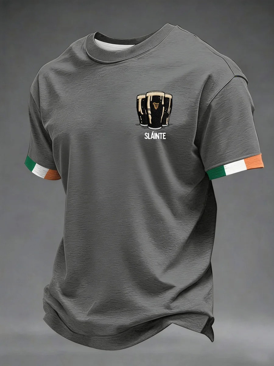 St Patrick's Day Slainte Shirt Men's St Pattys Clothing Best Gift For Boyfriend Ireland - Wearandbeyond HG