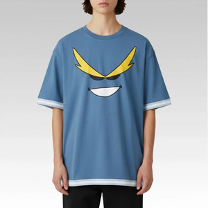 My Hero Academia Toshinori Yagi All Might Smile T-Shirt Funny Graphic Tee Gift For Brother - Wearandbeyond - T-Shirt HG  Blue HG  L