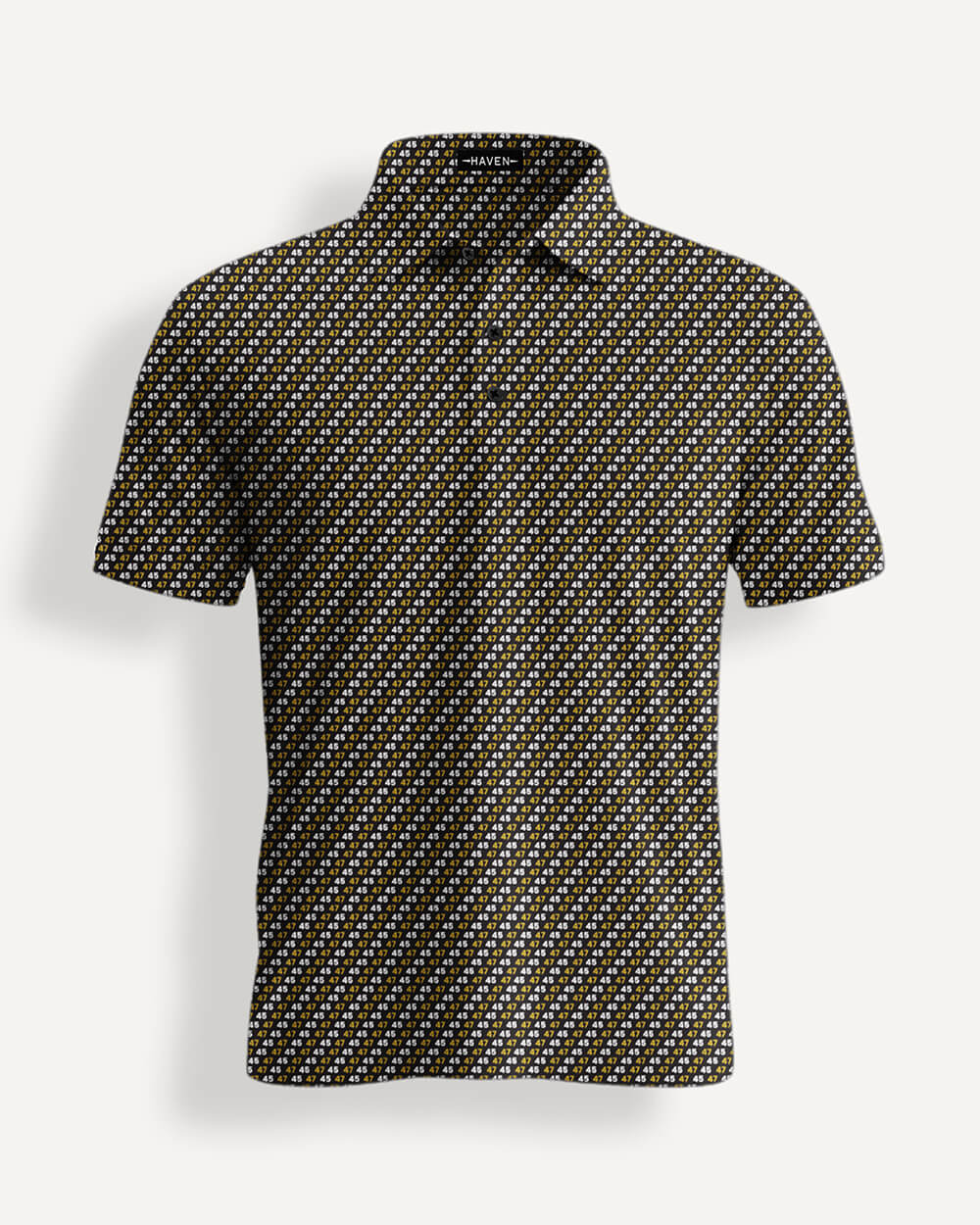 45 47 Golden Age Golf Patriotic Political HFN Polo Shirt - Image 3