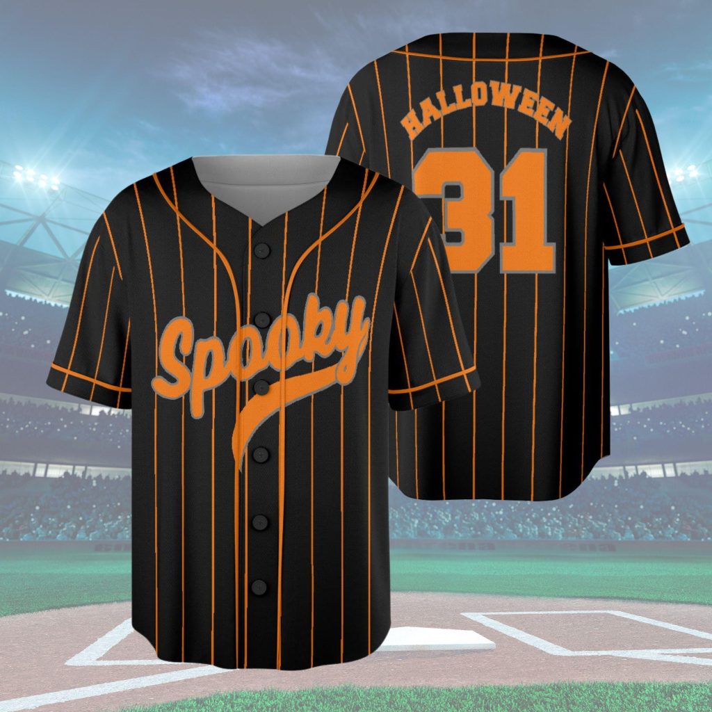 Spooky Halloween 31 Baseball Jersey HG - Unisex Halloween Shirt HG