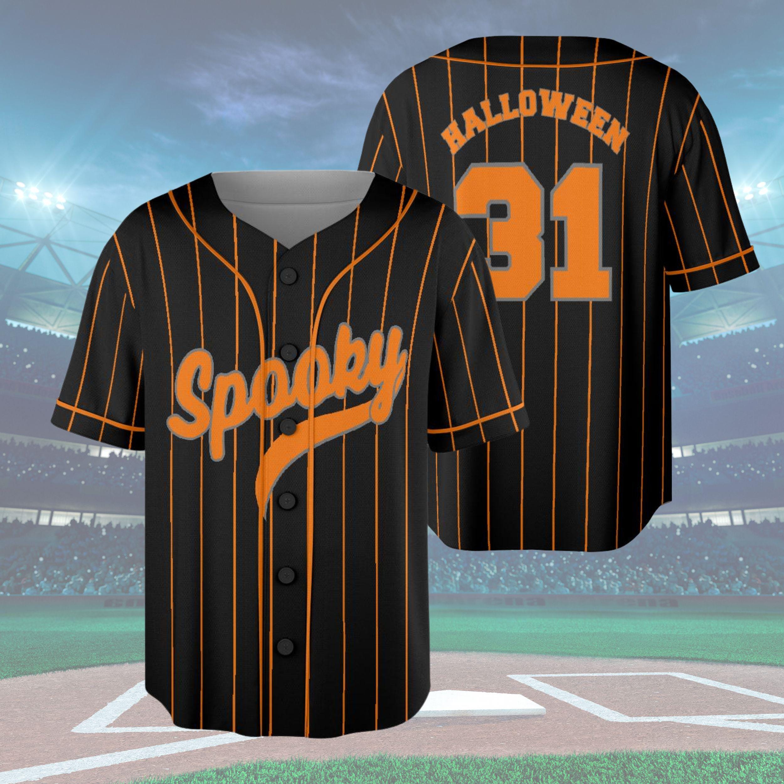 Spooky Halloween 31 Baseball Jersey HG - Unisex Halloween Shirt HG