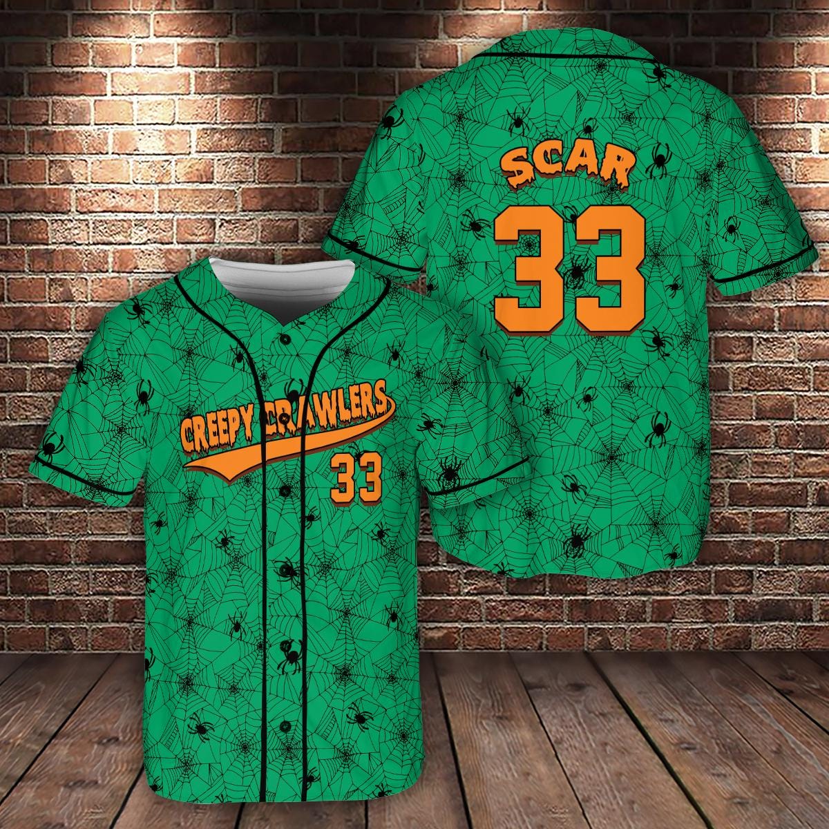 Personalized Spooky Season Halloween Baseball Jersey HG , Custom Name Number Baseball Jersey HG Spooky Halloween, Halloween Jersey HG Party Matching - Image 4