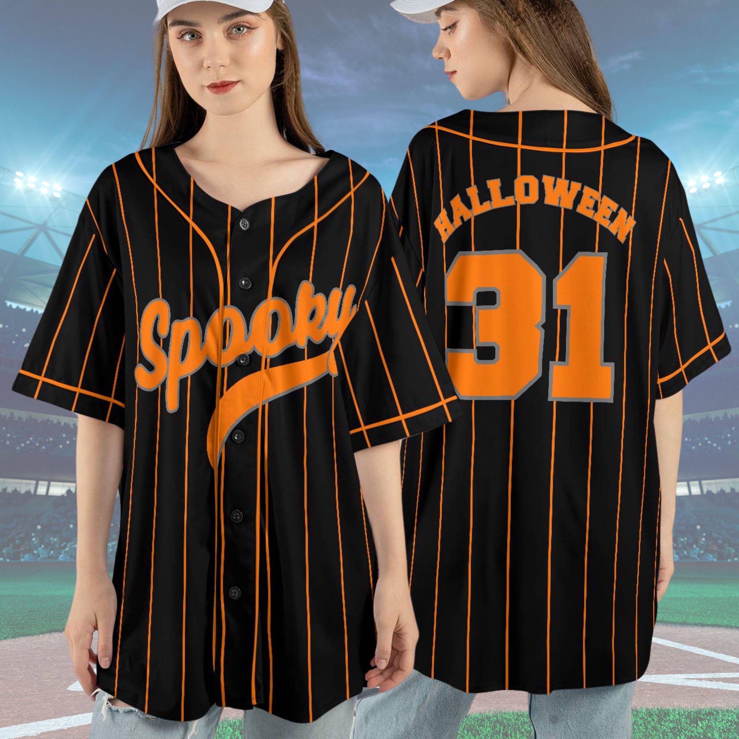 Spooky Halloween 31 Baseball Jersey HG - Unisex Halloween Shirt HG - Image 3