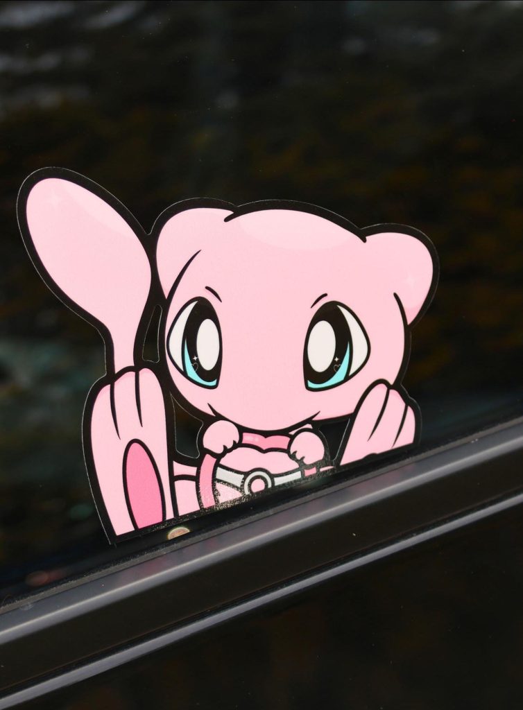 Anime Cutie Racer Peeker Sticker NNA, Car JDM Vinyl Decal Sticker NNA