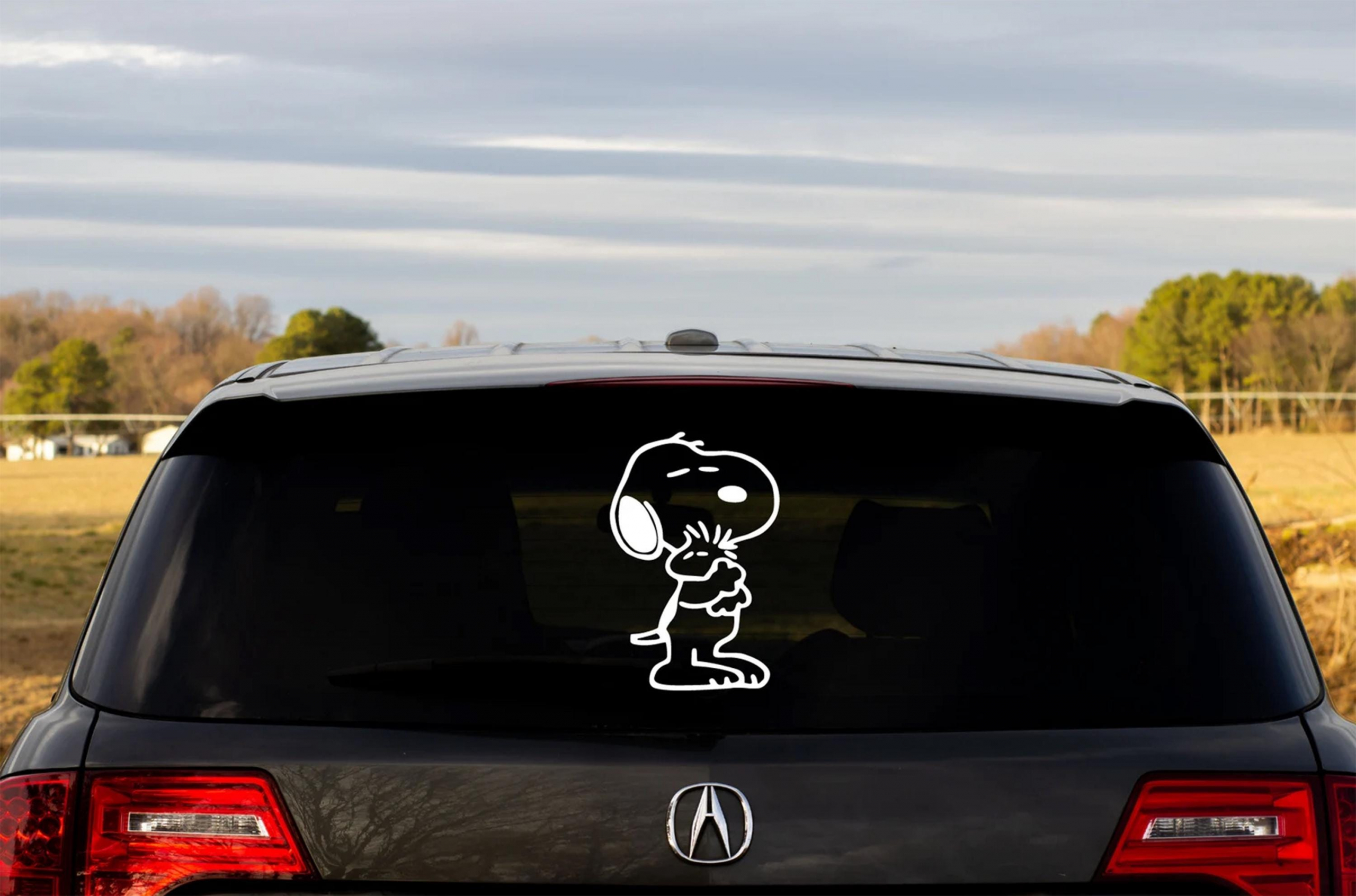 Snopi Car Window Decal 6 Inches White Vinyl Die Cut Sticker NNA - Image 4