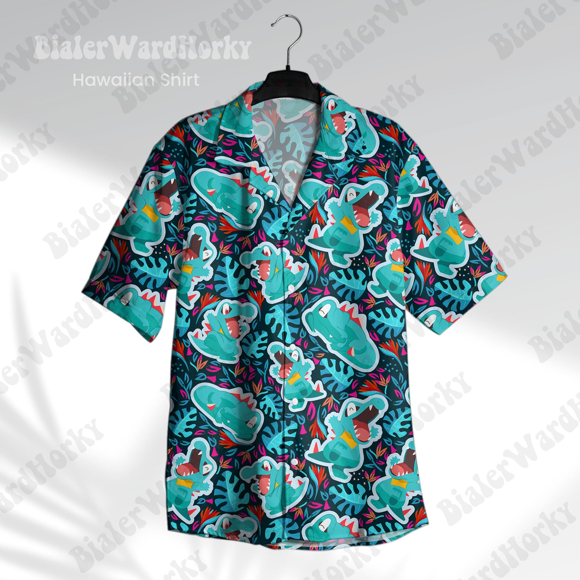 Totodile Hawaiian Shirt HG : Funny Anime Style