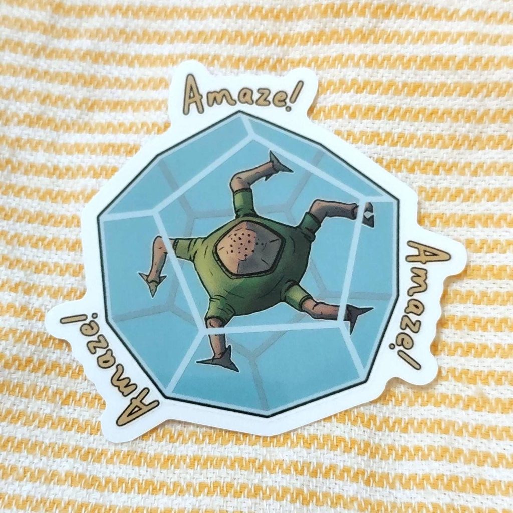 Project Hail Mary || AMAZE || 2.5 clear vinyl sticker" NNA