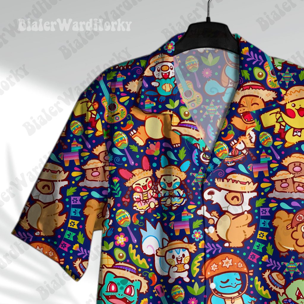 Anime Mexican Festival Hawaiian Shirt HG Aloha Beach Shirt HG Button Down Unisex Shirt HG Summer Apparel