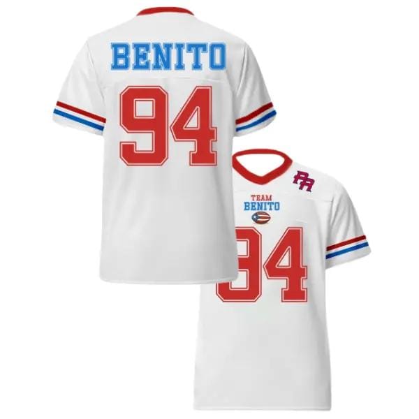 Benito Shirt Puerto Rican Football Jersey Mesh Jersey Croptop Sports Shirt HFN