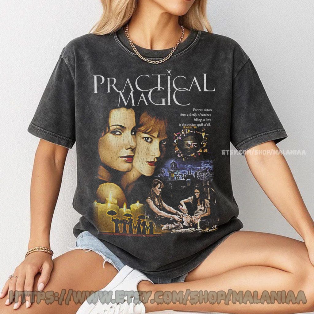 Practical Magic 1998 Shirt, Practical Magic Horror Movie Halloween T-Shirt HFN Shirt