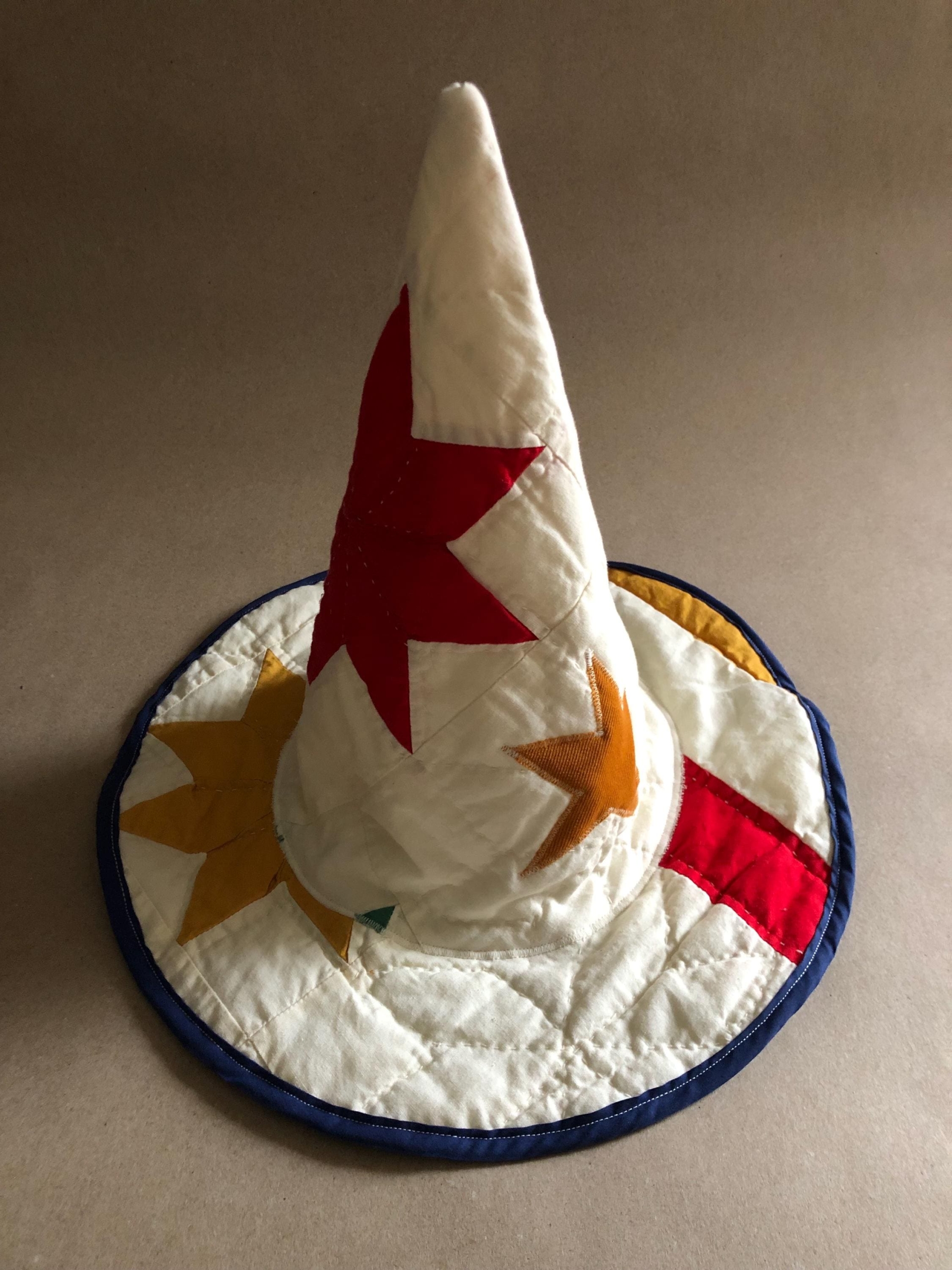 Vintage Quilt Witch Hat HG