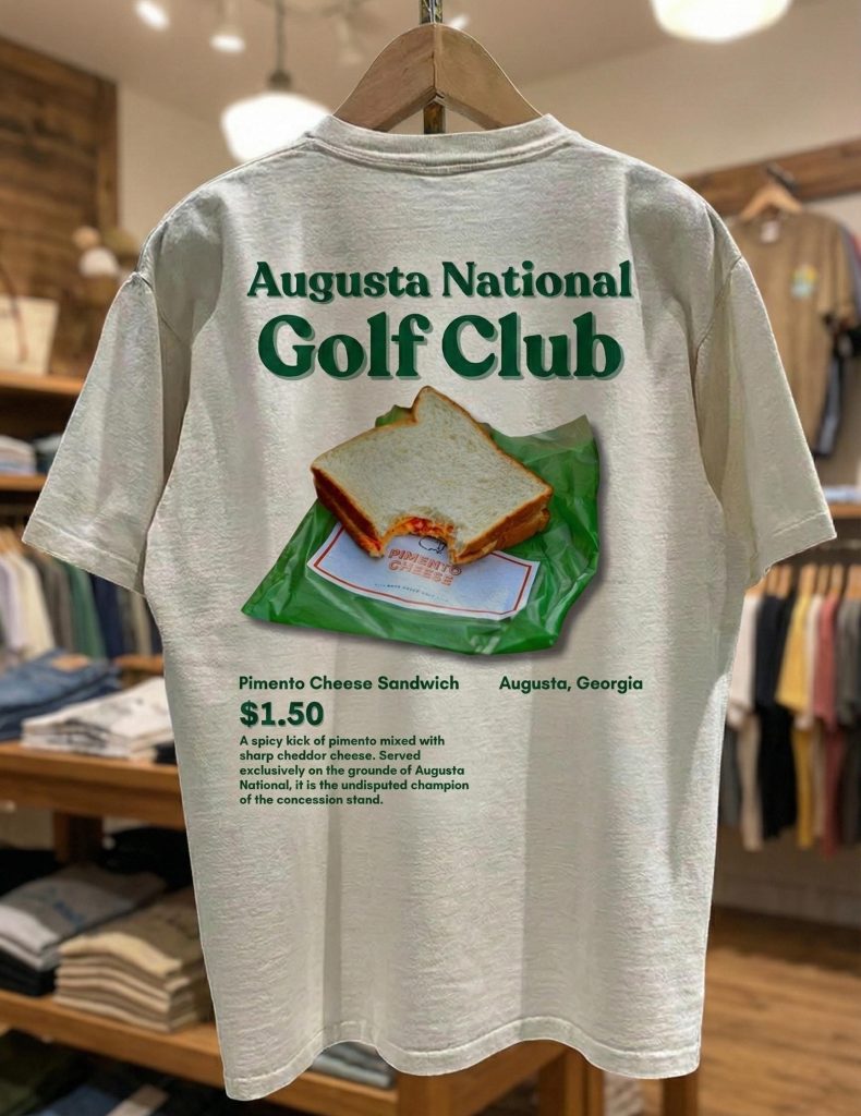 The Masters Vintage shirt Pimento Cheese Sandwich Augusta National Golf Club tee NNA
