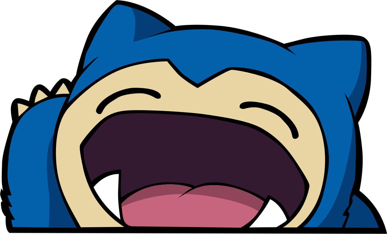 Snorlax Peeking Vinyl Decal: Anime Car Window Sticker NNA - Image 2