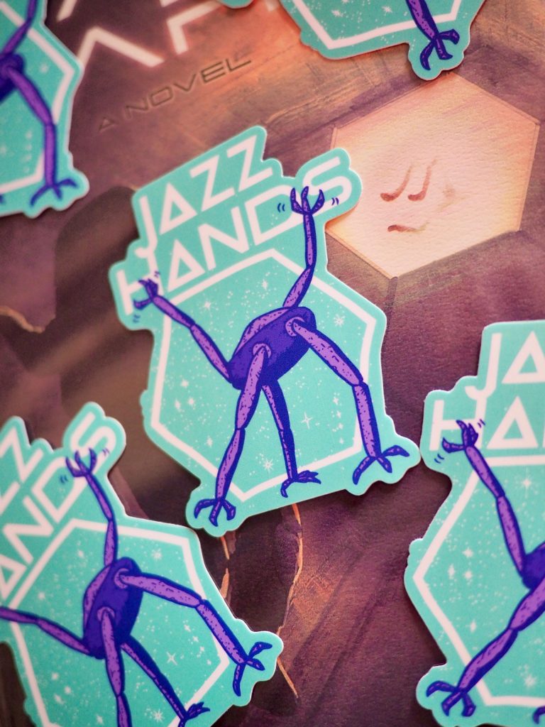 Project Hail Mary merch Jazz Hands sticker 3” free U.S. shipping NNA