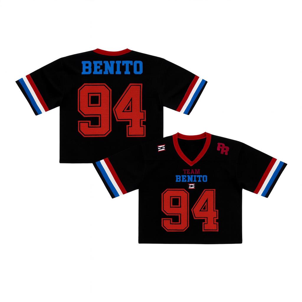Ben Apparel: Benito SUPA POWL Football Jersey Mesh Jersey Croptop Sports Shirt HFN - Image 4