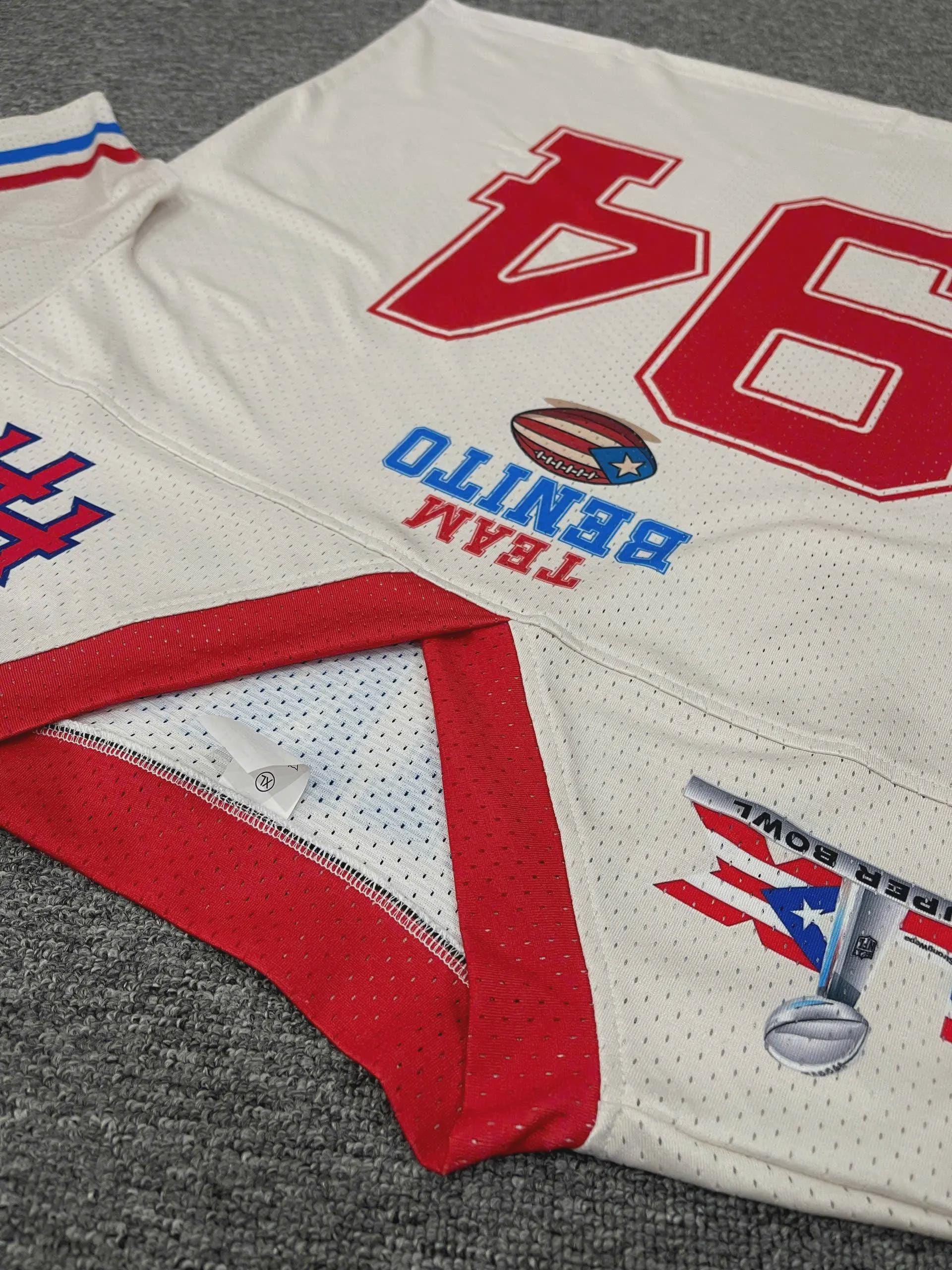 Benito 94 Half Time Show Football Jersey Mesh Jersey Croptop Sports Shirt HFN - Image 2