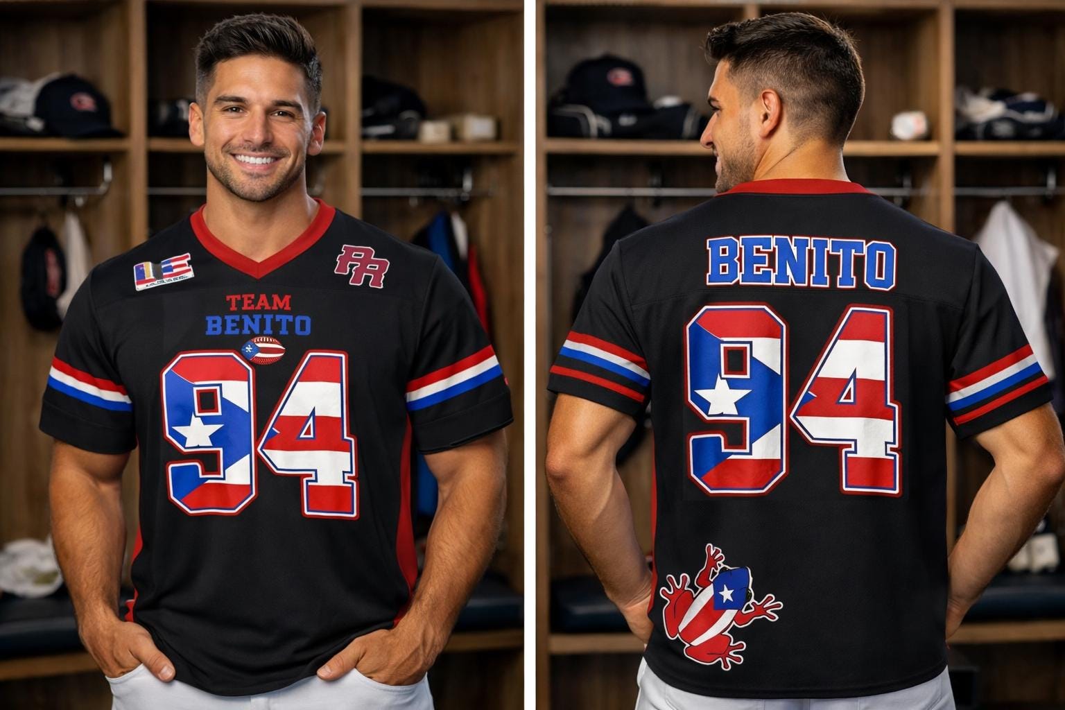 Benito Puerto Rico Boricua Benito Bowl LX Halftime 2026 Music Concert Outfit Gift Idea Football Jersey Mesh Jersey Croptop Sports Shirt HFN - Image 3