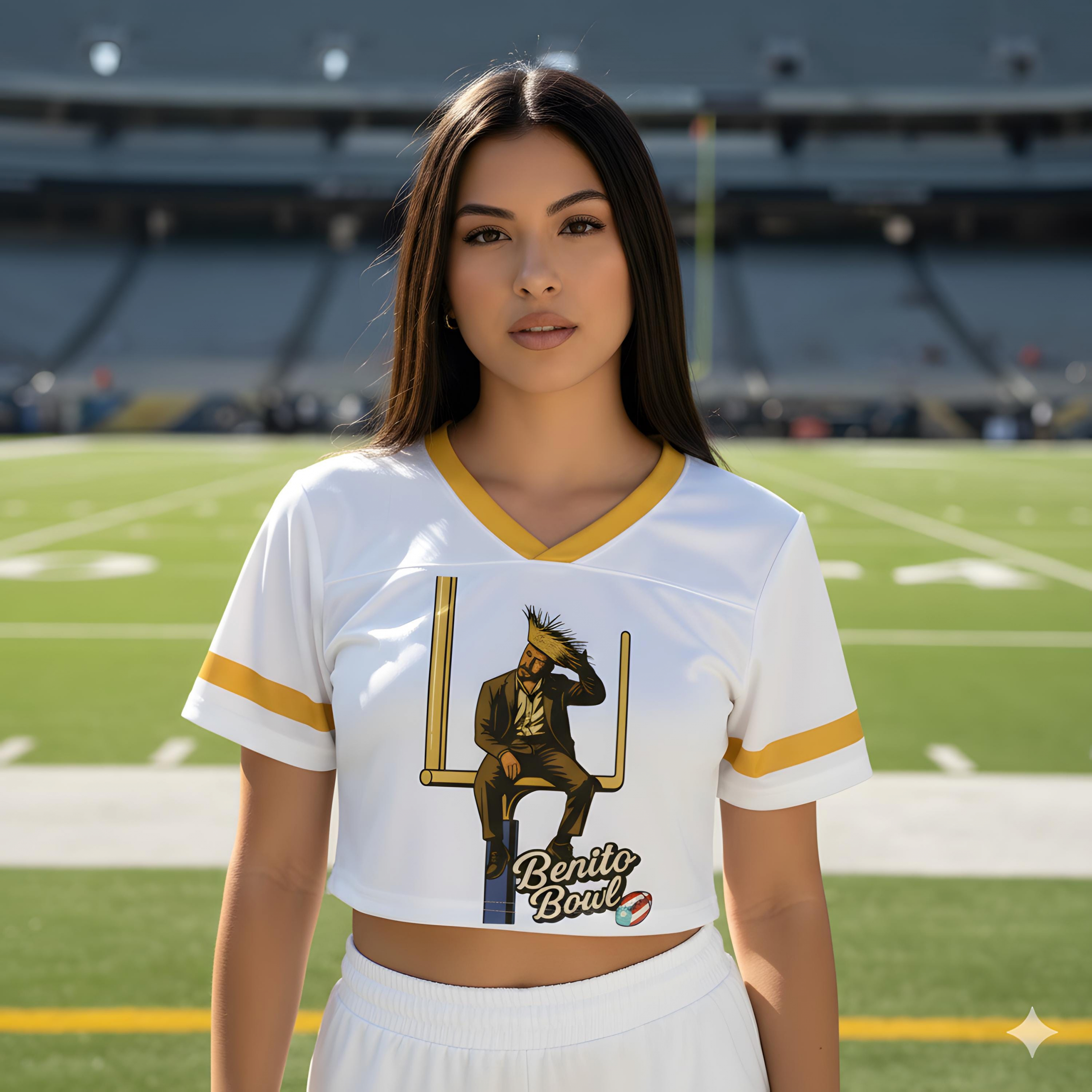 Benito Bowl Custom Name and Number Football Jersey Mesh Jersey Croptop Sports Shirt HFN - Image 7