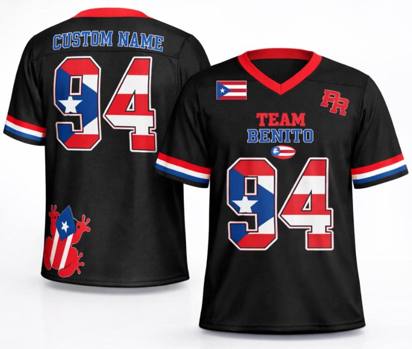 Puerto Rican Team Benito Halftime Fan Football Jersey Mesh Jersey Croptop Sports Shirt HFN - Image 5