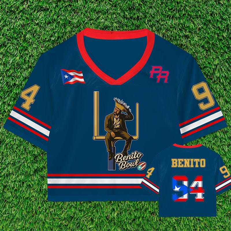 Benito Bowl Custom Name and Number Football Jersey Mesh Jersey Croptop Sports Shirt HFN - Image 8