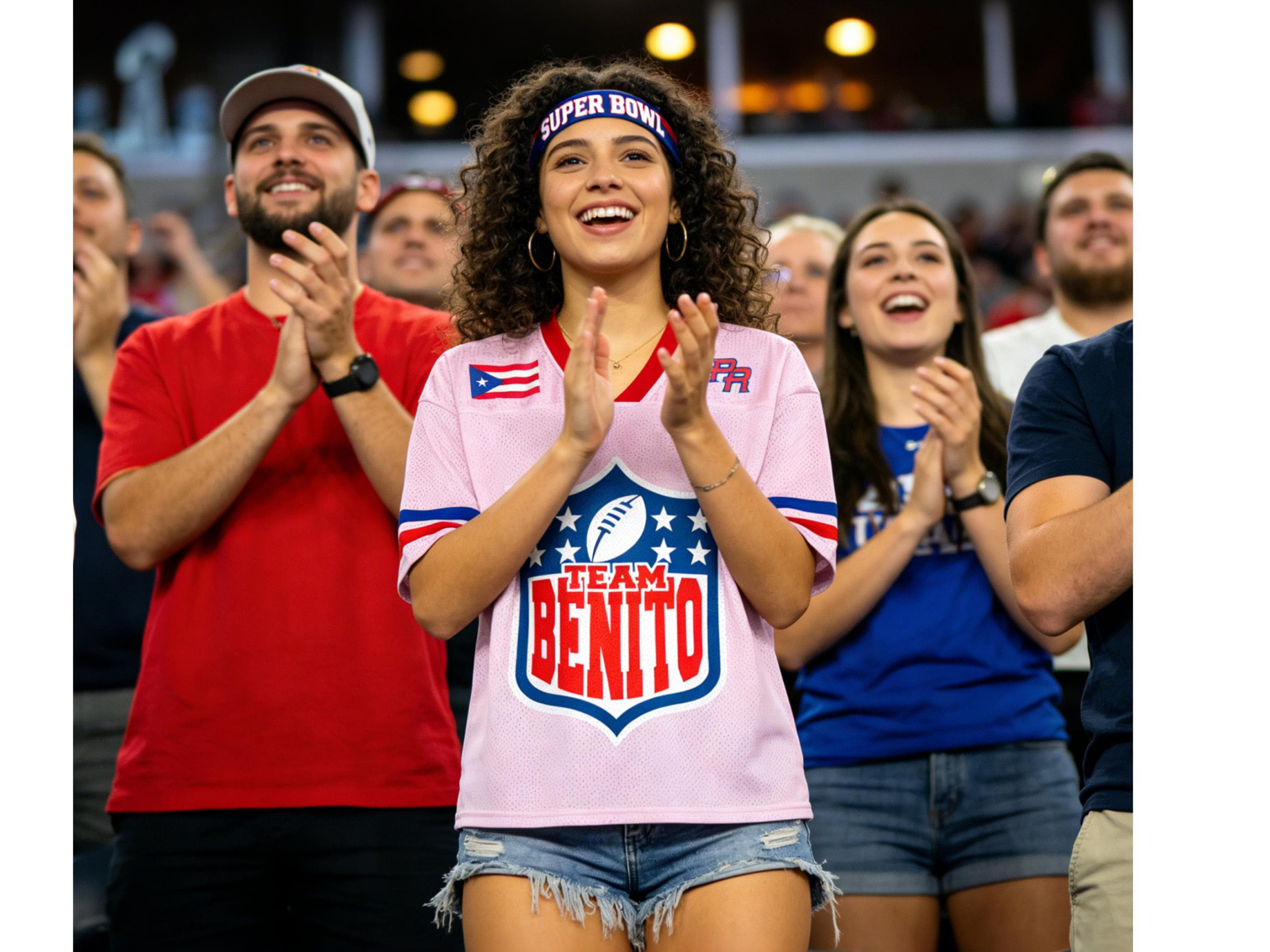 Team Benito 94 Puerto Rico Unisex Boricua Benito Bowl LX Halftime 2026 Football Jersey Mesh Jersey Croptop Sports Shirt HFN - Image 4
