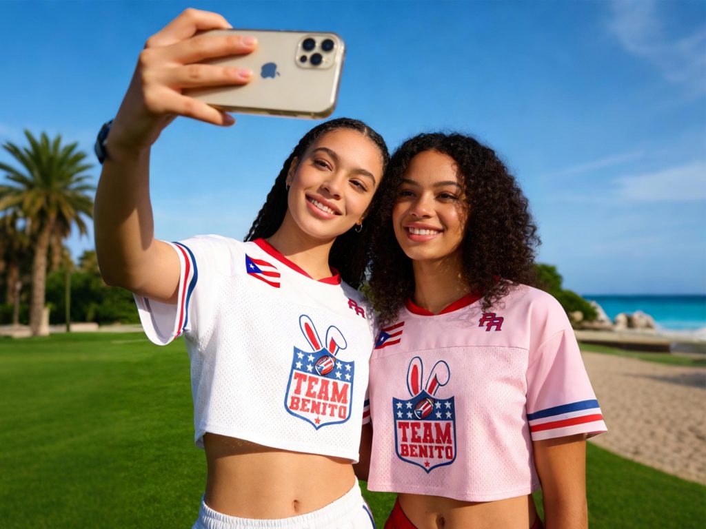 Puerto Rico Team #94 Football Jersey Mesh Jersey Croptop Sports Shirt HFN