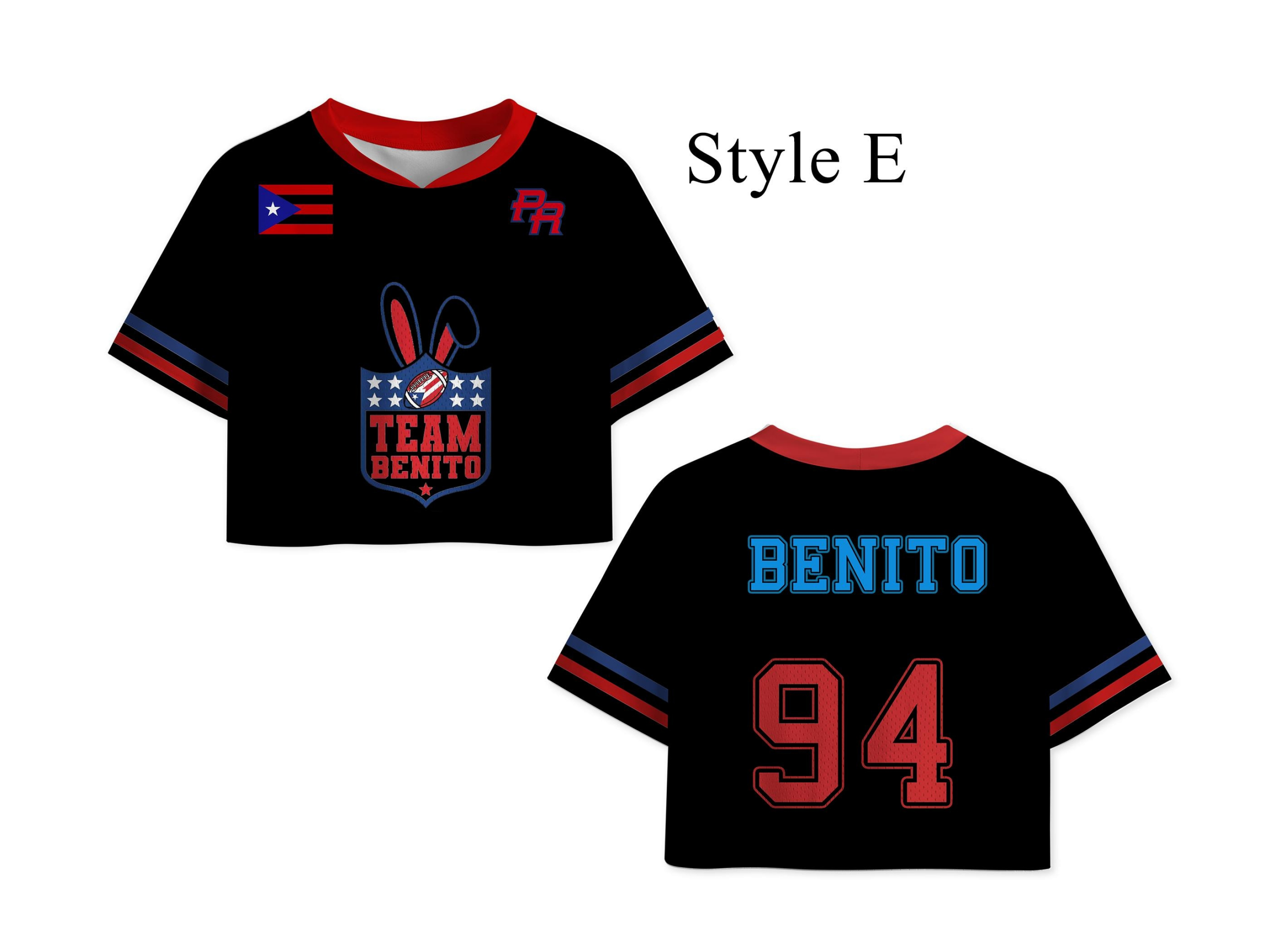 Puerto Rico Team #94 Football Jersey Mesh Jersey Croptop Sports Shirt HFN - Image 8