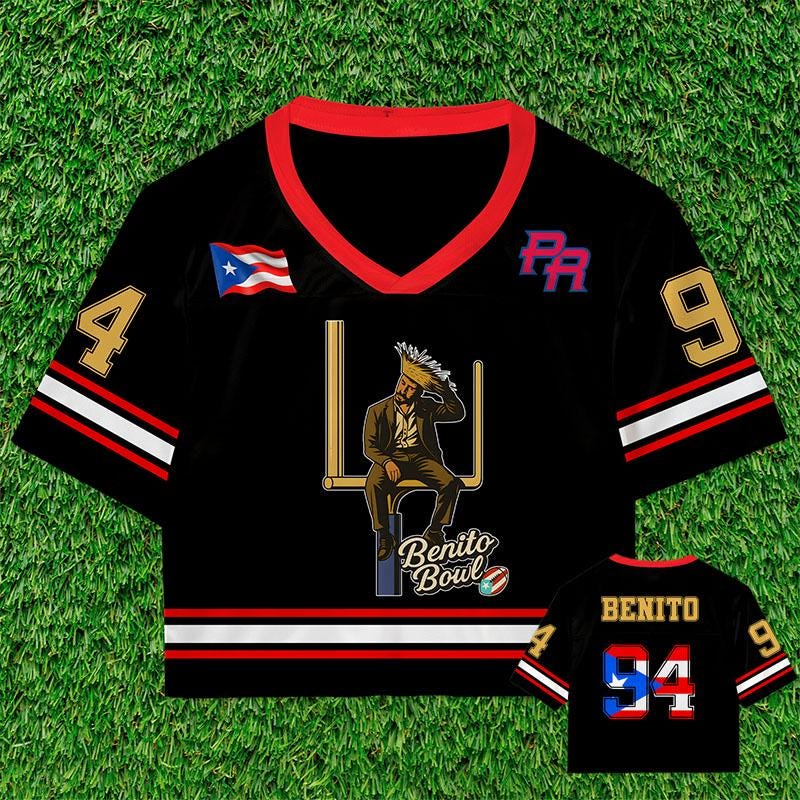 Benito Bowl Custom Name and Number Football Jersey Mesh Jersey Croptop Sports Shirt HFN - Image 9