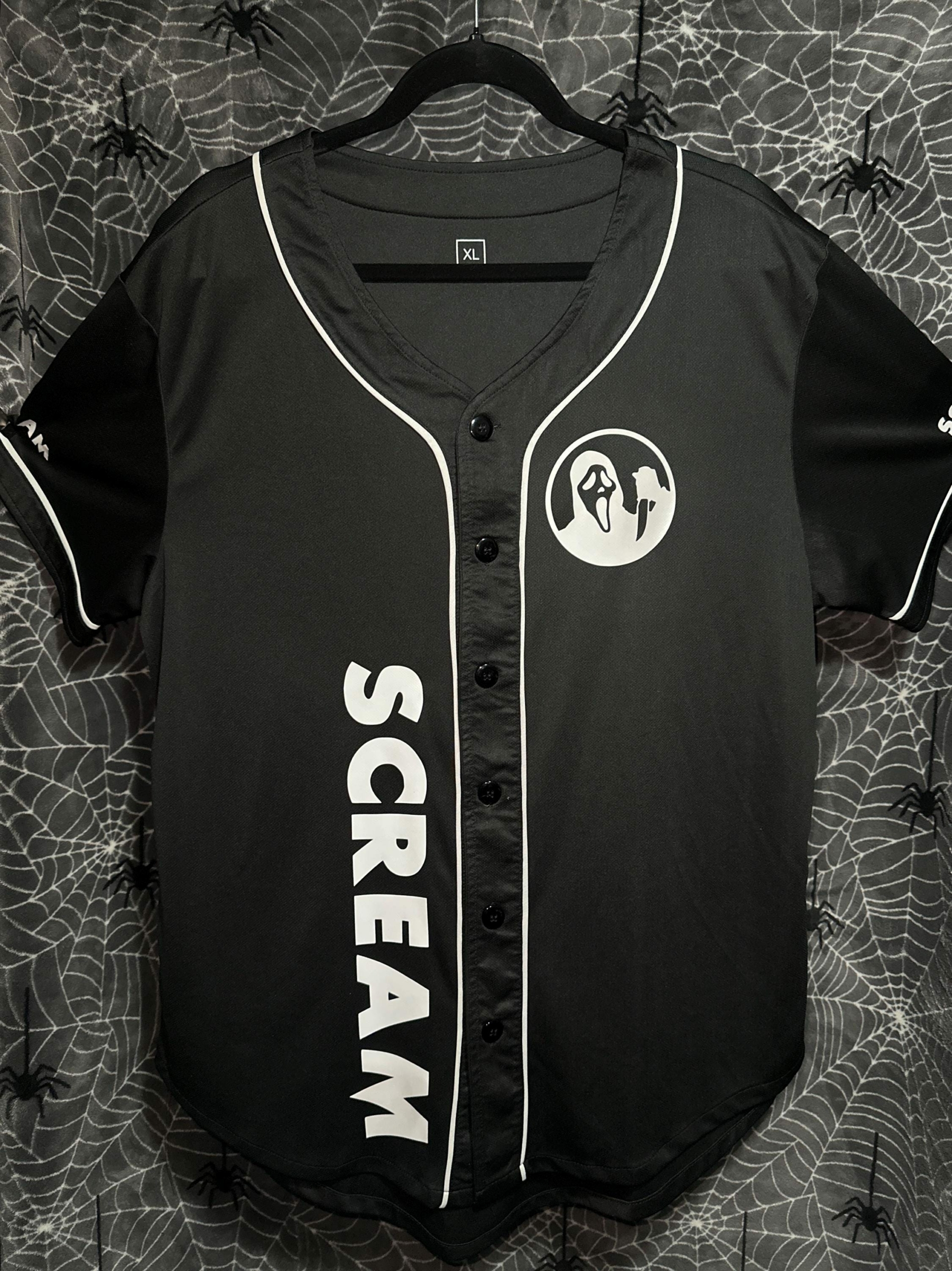Scream Ghostface Horror Baseball Jersey HG