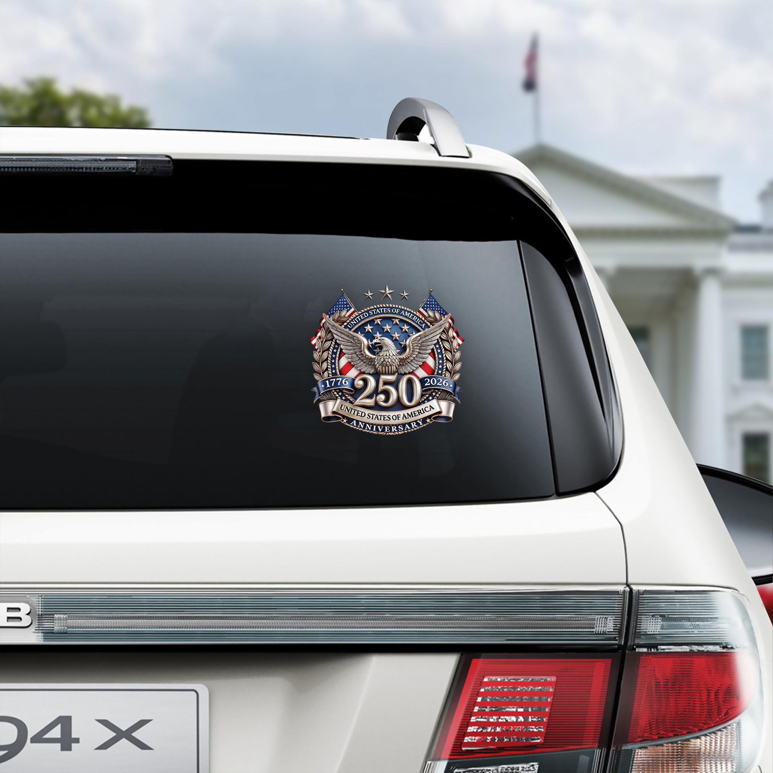 USA 250th Anniversary Eagle Vinyl Decal Patriotic Car Sticker NNA - Image 4