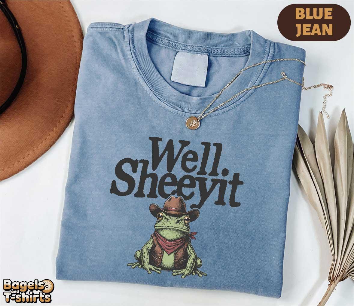 Well Sheeyit Shirt Funny Country Humor T-shirt Western Frog Meme Sweatshirt Southern Toad Graphic Tee Adult Humor Gift NNA - Image 2
