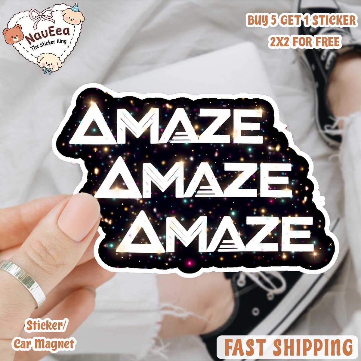 Amaze Amaze Amaze - Sticker Project Hail Mary inspired Sticker Rocky Sticker Bookish Sticker Sci-Fi BookTok Reading Sticker NNA
