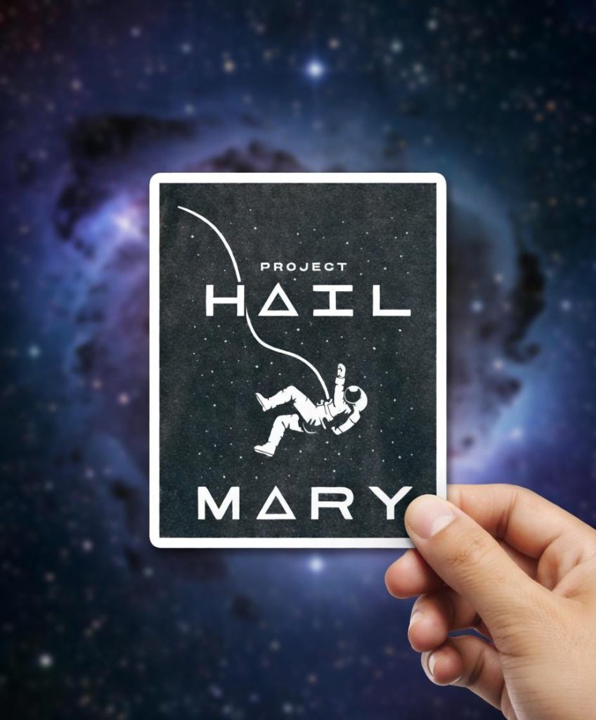 Project Hail Mary Rocky Astronaut Space Sticker Project Hail Mary Inspired Graphic Sticker Astronomy Gift for Book Lover Book Nerd Gifts NNA
