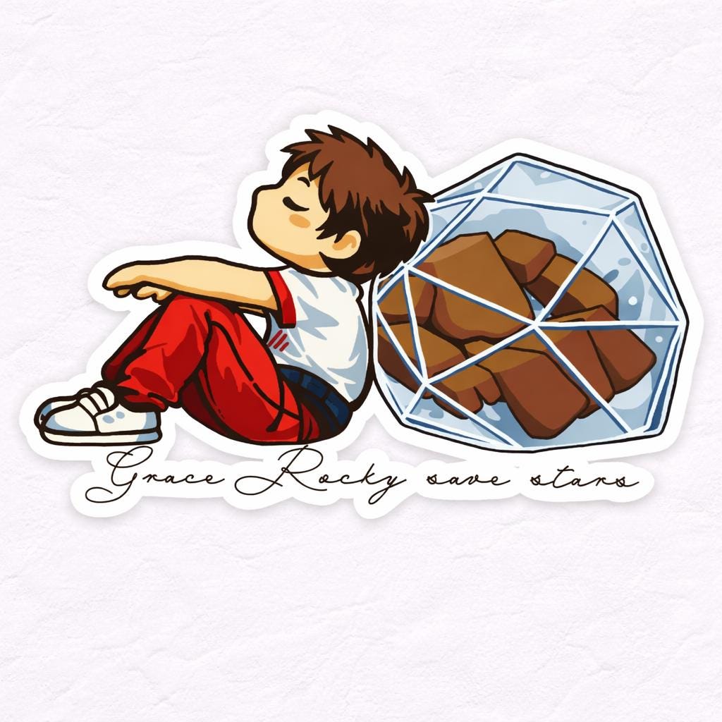 Rocky and Grace Sticker Project Hail Mary Water-proof Sticker NNA NNA
